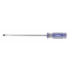 WESTWARD Desarmador Plano de Uso General, 11-1/2", Acanalado, 0.13", 8", 3/16", Plana