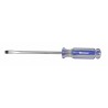 WESTWARD Desarmador Plano de Uso General, 10", Acanalado, 0.25", 6", 1/4", Plana