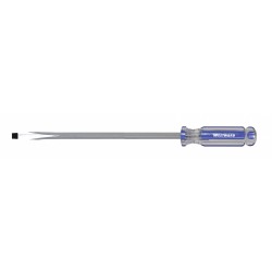 WESTWARD Desarmador Plano de Uso General, 14-1/2", Acanalado, 0.33", 10", 3/8", Plana
