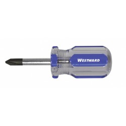 WESTWARD Desarmador Phillips de Uso General, 3-1/2", Acanalado, 0.25", 1-1/2", #2, Phillips