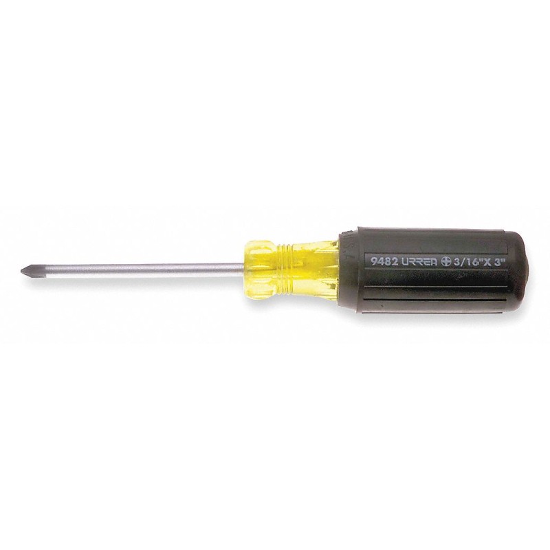 URREA Desarmador, 6-3/4", Ergonómico, 3", #1, Phillips