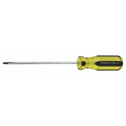 STANLEY Desarmador Plano de Uso General, 6-1/2", Ergonómico, 0.25", 4", 1/8", Plana
