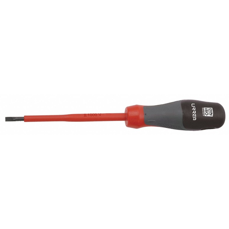 URREA Desarmador, 10-1/4", Ergonómico, 6", 7/32", Plana