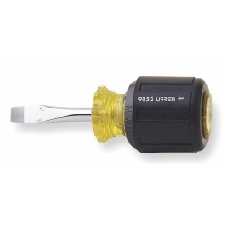 URREA Desarmador, 3-3/8", Ergonómico, 1-1/2", 1/4", Plana