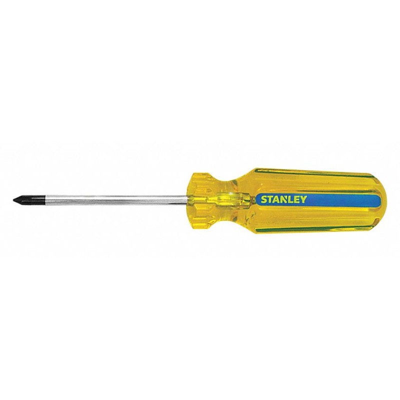 STANLEY Desarmador, 5-9/16", Ergonómico, 3", #1, Phillips