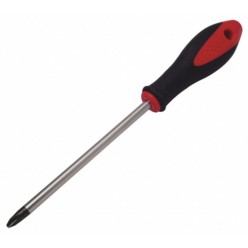 URREA Desarmador, 8-7/16", Ergonómico de Tres Lóbulos, 4", #2, Phillips