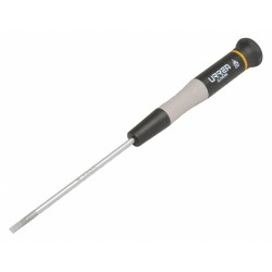 URREA Desarmador, 6-3/32", Ergonómico, 2-3/8", 5/64", Plana
