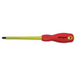 WESTWARD Desarmador Phillips Aislado, 10-3/4", Moldeado, 6", #3, Phillips