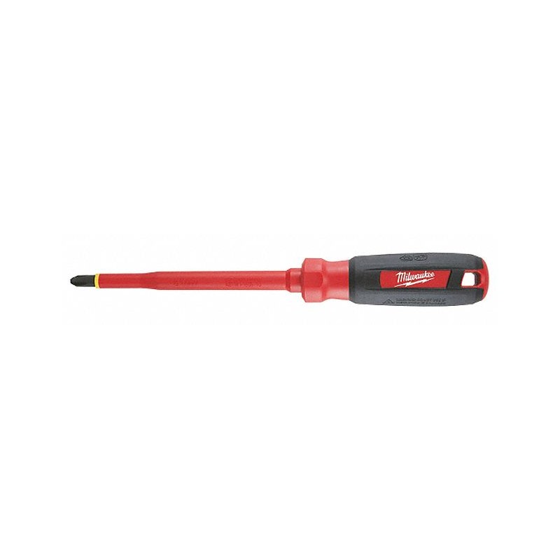 MILWAUKEE Desarmador, 10-1/2", Moldeado, 6", #3, Phillips