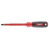 MILWAUKEE Desarmador, 10-1/2", Moldeado, 6", #3, Phillips
