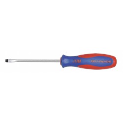 WESTWARD Desarmador Plano de Uso General, 6", Ergonómico, 0.13", 3", 1/8", Plana