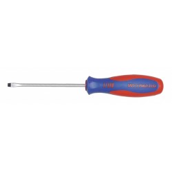 WESTWARD Desarmador Plano de Uso General, 8", Ergonómico, 0.13", 4", 3/16", Plana