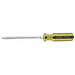 STANLEY Desarmador Plano de Uso General, 11", Ergonómico, 0.31", 6", 5/16", Plana