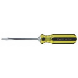STANLEY Desarmador Plano Keystone de Uso General, 8", Ergonómico, 0.19", 4", 1/4", Plana