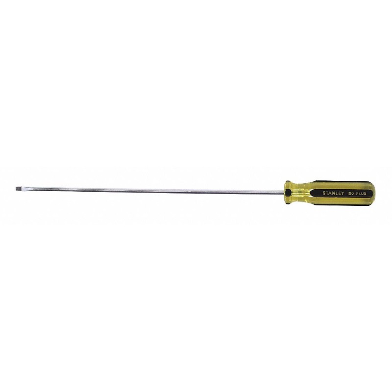 STANLEY Desarmador Plano de Uso General, 8-1/2", Ergonómico, 0.25", 6", 1/8", Plana