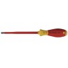WIHA Desarmador Plano Aislado, 8", Moldeado, 0.19", 4", 1/8", Plana