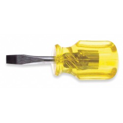 URREA Desarmador, 3-17/32", Ergonómico, 1-1/2", 1/4", Plana