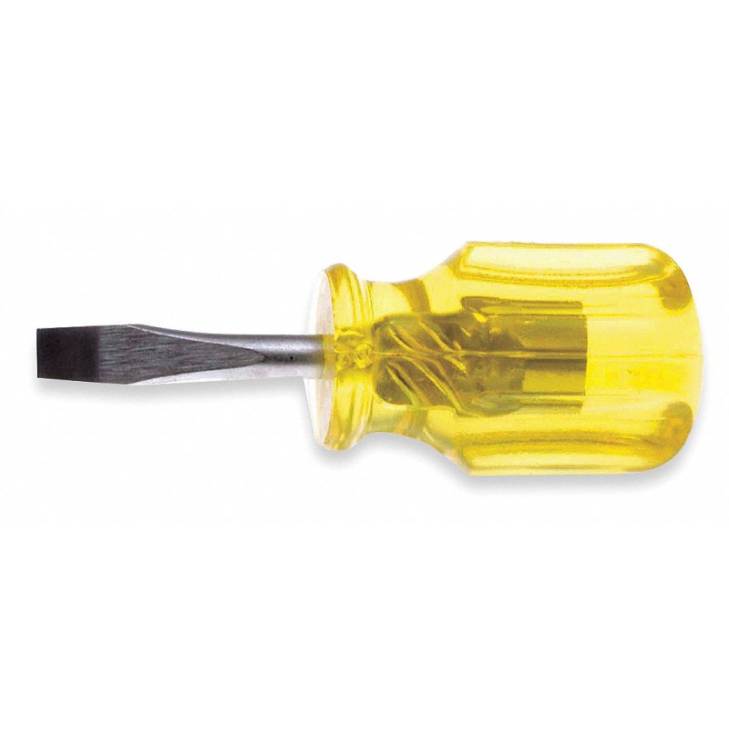 URREA Desarmador, 3-17/32", Ergonómico, 1-1/2", 1/4", Plana
