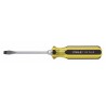 STANLEY Desarmador Plano de Uso General, 8-1/4", Ergonómico, 0.31", 4", 1/4", Plana