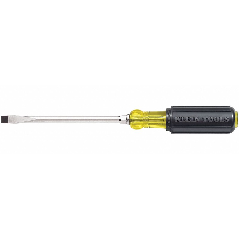 KLEIN TOOLS Desarmador Plano de Uso General, 10", Ergonómico, 0.25", 6", 5/16", Plana