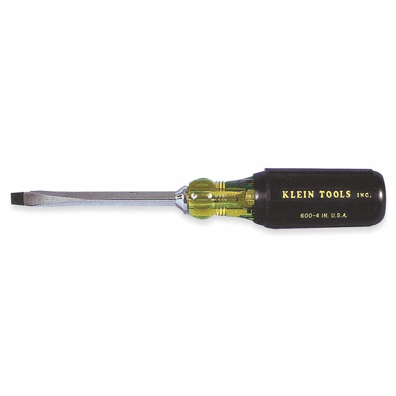 KLEIN TOOLS Desarmador Plano de Uso General, 10-3/4", Ergonómico, 0.31", 6", 5/16", Plana