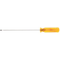 KLEIN TOOLS Desarmador Plano de Uso General, 11", Acanalado, 8", 1/8", Plana