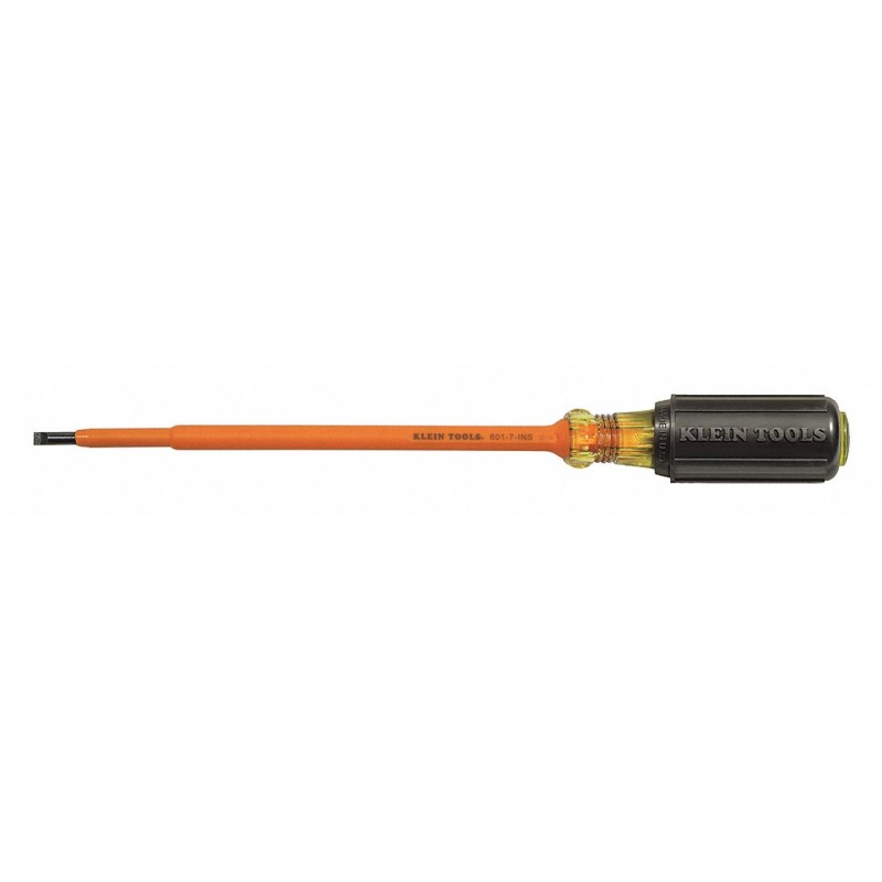 KLEIN TOOLS Desarmador, 10-3/4", Aislado, 0.34", 7", 3/16", Cabinet