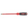 MILWAUKEE Desarmador, 9-5/8", Moldeado, 6", 3/16", Cabinet