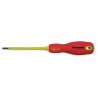 WESTWARD Desarmador Plano Aislado, 8", Ergonómico, 4", 5/32", Plana