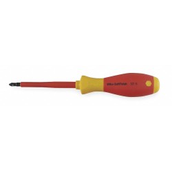 WIHA Desarmador Phillips Aislado, 8-1/2", Moldeado, 0.36", 4", #2, Phillips