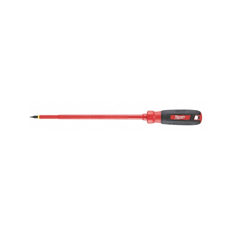 MILWAUKEE Desarmador, 11-11/16", Ergonómico, 8", 3/16", Cabinet