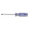 WESTWARD Desarmador Plano de Uso General, 7-1/2", Acanalado, 0.13", 4", 3/16", Plana