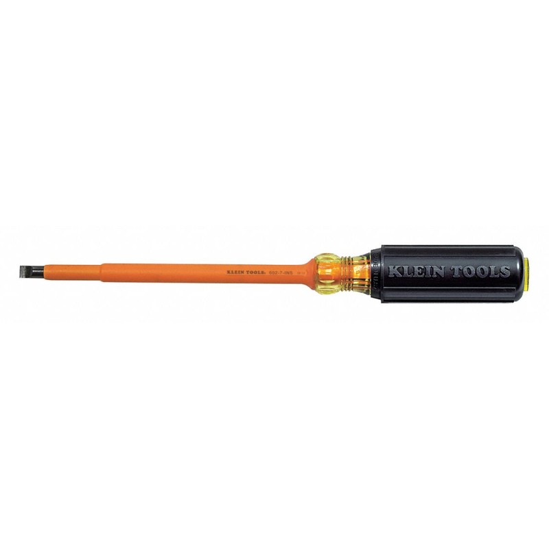 KLEIN TOOLS Desarmador, 12-3/8", Aislado, 0.46", 7", 5/16", Cabinet