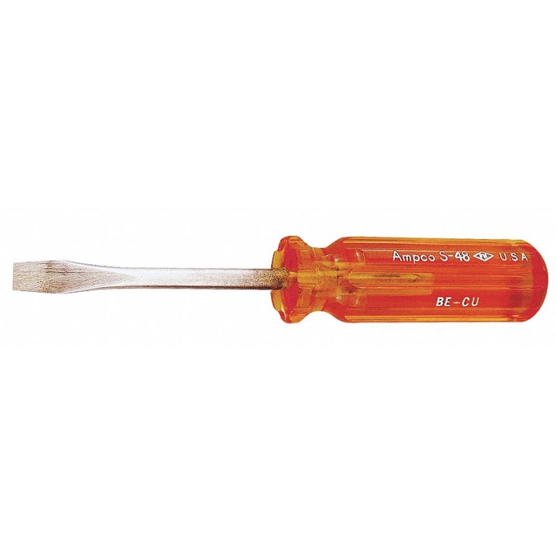 AMPCO Desarmador Plano Antichispas, 13", Ergonómico, 8", 3/8", Plana