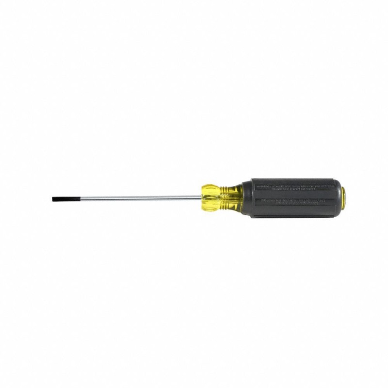 KLEIN TOOLS Desarmador Plano de Uso General, 7-3/4", Ergonómico, 0.13", 4", 1/8", Plana