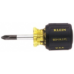 KLEIN TOOLS Desarmador Phillips de Uso General, 3-1/4", Ergonómico, 0.25", 1-1/2", #2, Phillips
