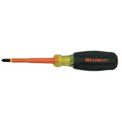 WESTWARD Desarmador Phillips Aislado, 6-3/4", Moldeado, 3-3/16", #1, Phillips